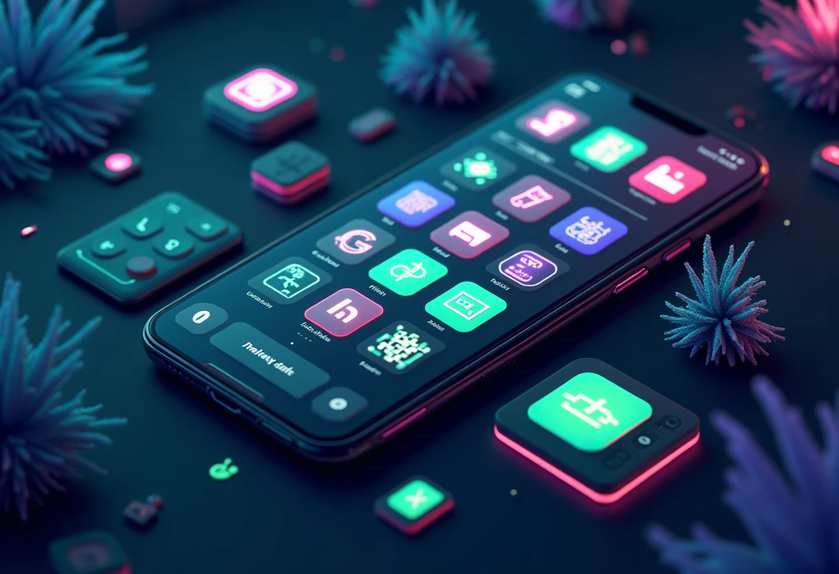 Interface de création de skins sur smartphone