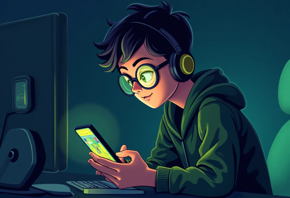 Engaged mobile gamer